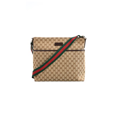 GUCCI GG CANVAS MESSENGER CROSSBODY BAG 189751 (34*34*11cm)